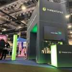 ThreatSpike’s sustainable exhibition stand built with the modular T3 System and illuminated archway.