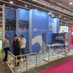 Creative material display using T3 bars at C!Print Madrid